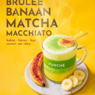 Brûlée Banana Matcha Macchiato